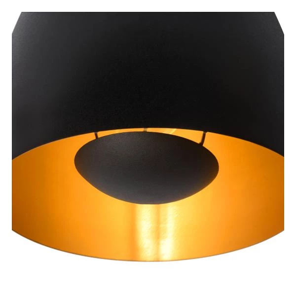 Lucide NOLAN - Pendant light - Ø 24 cm - 1xE27 - Black - detail 3